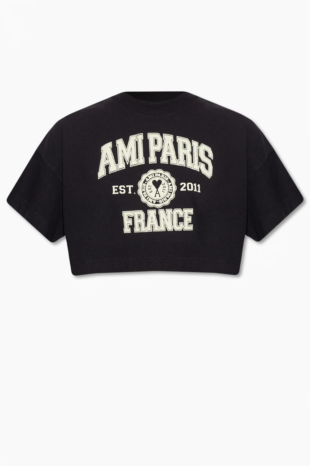 Cropped T-shirt with logo