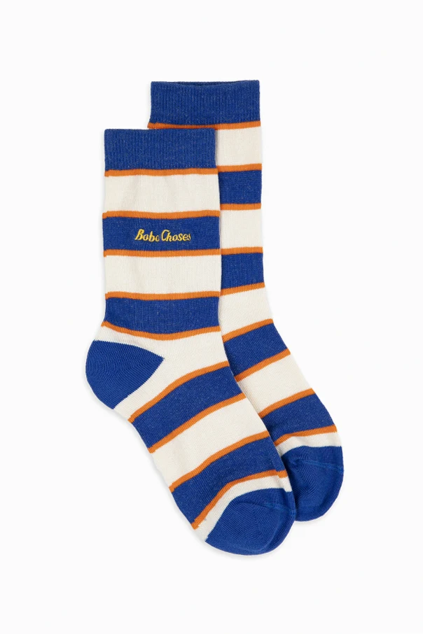 MULTICOLOUR Cotton socks with stripe pattern