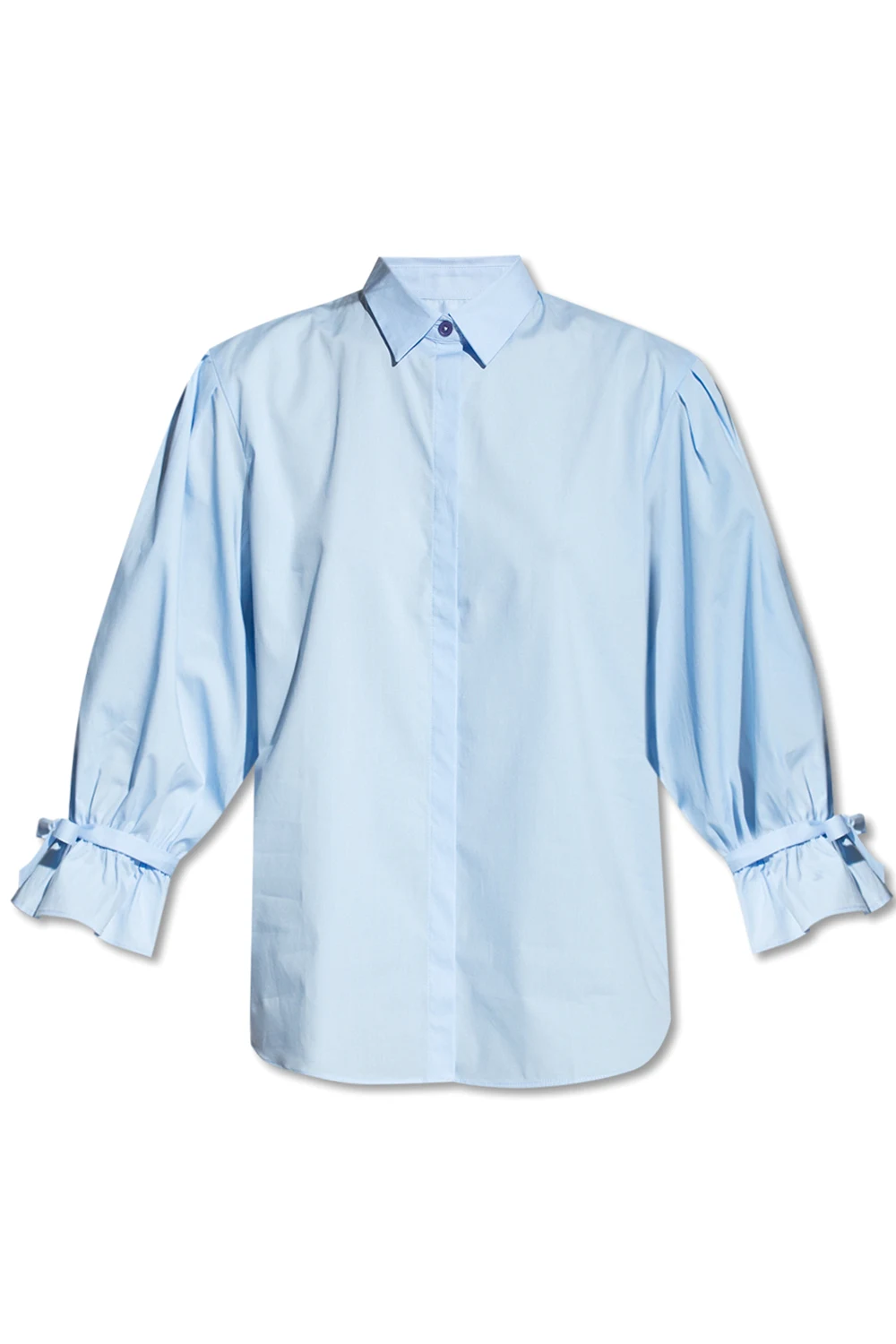 Shirt with puff sleeves