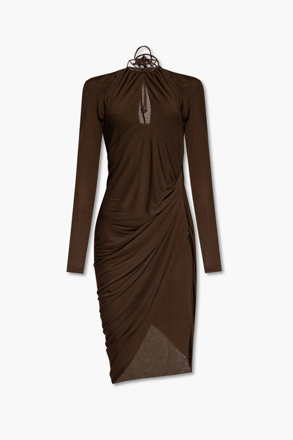 Sukienka z asymetrycznym wykończeniem