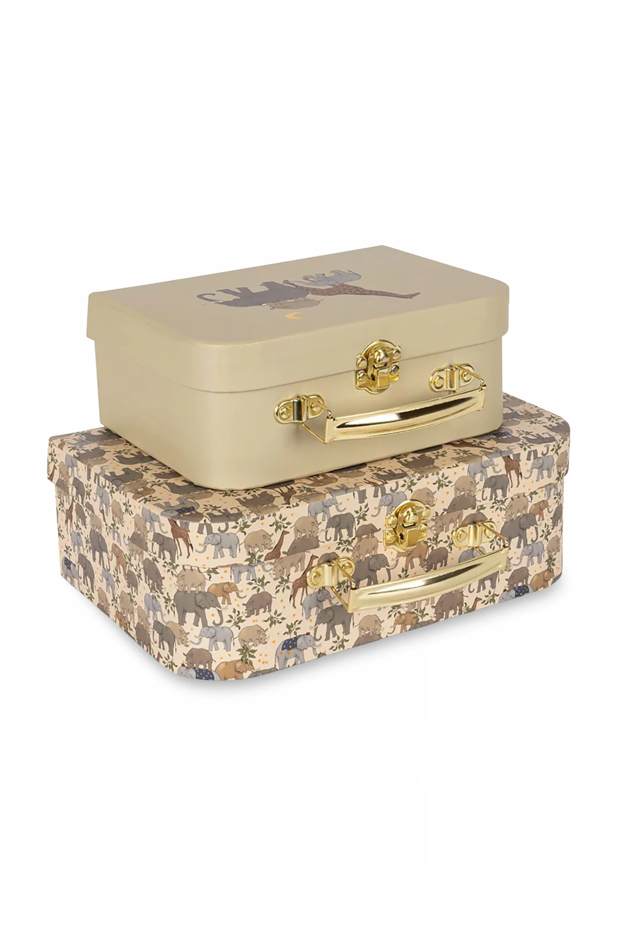 Set aus zwei dekorativen Koffern