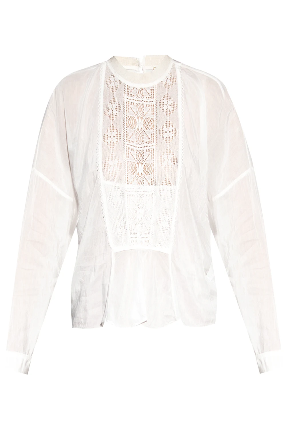 Top with lace insert