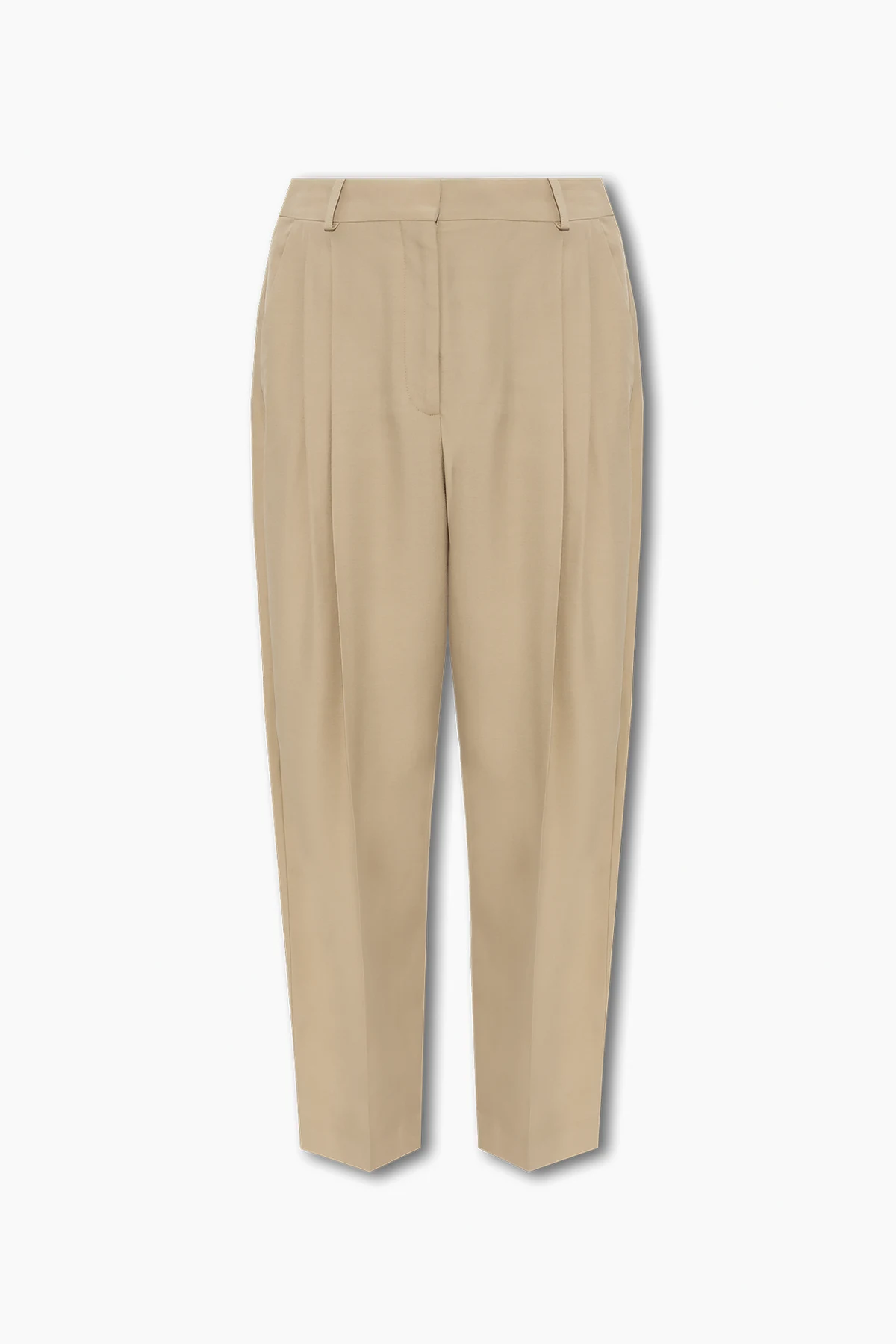 Trousers with pleats