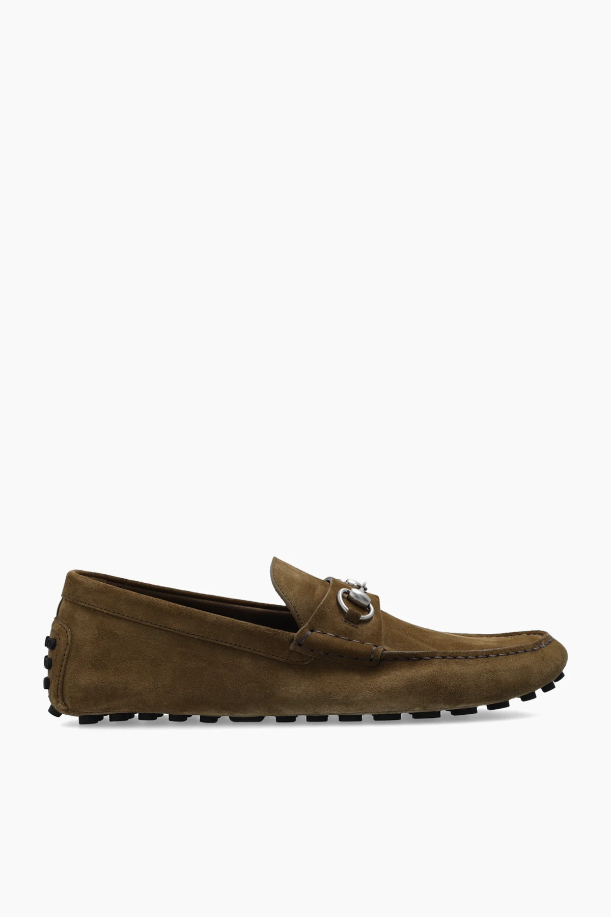 GREEN Moccasins with logo