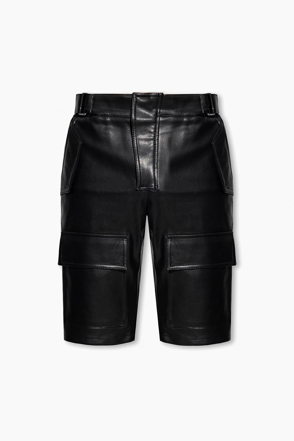 Shorts in vegan leather