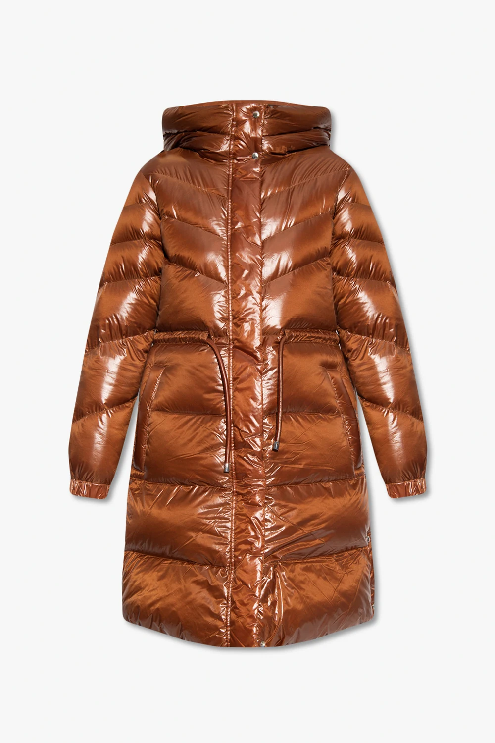 Hooded down jacket