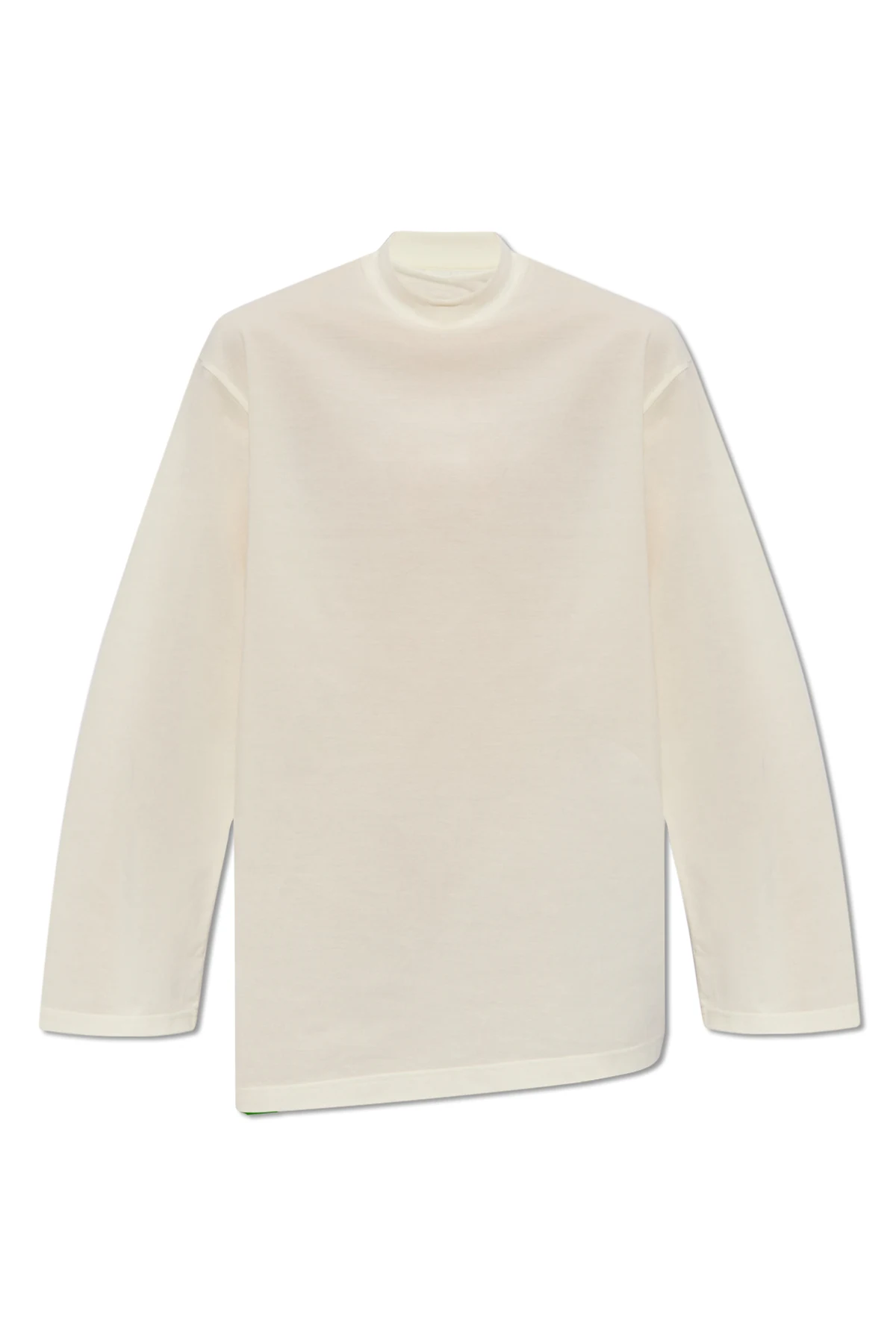 Asymmetrical T-shirt with logo