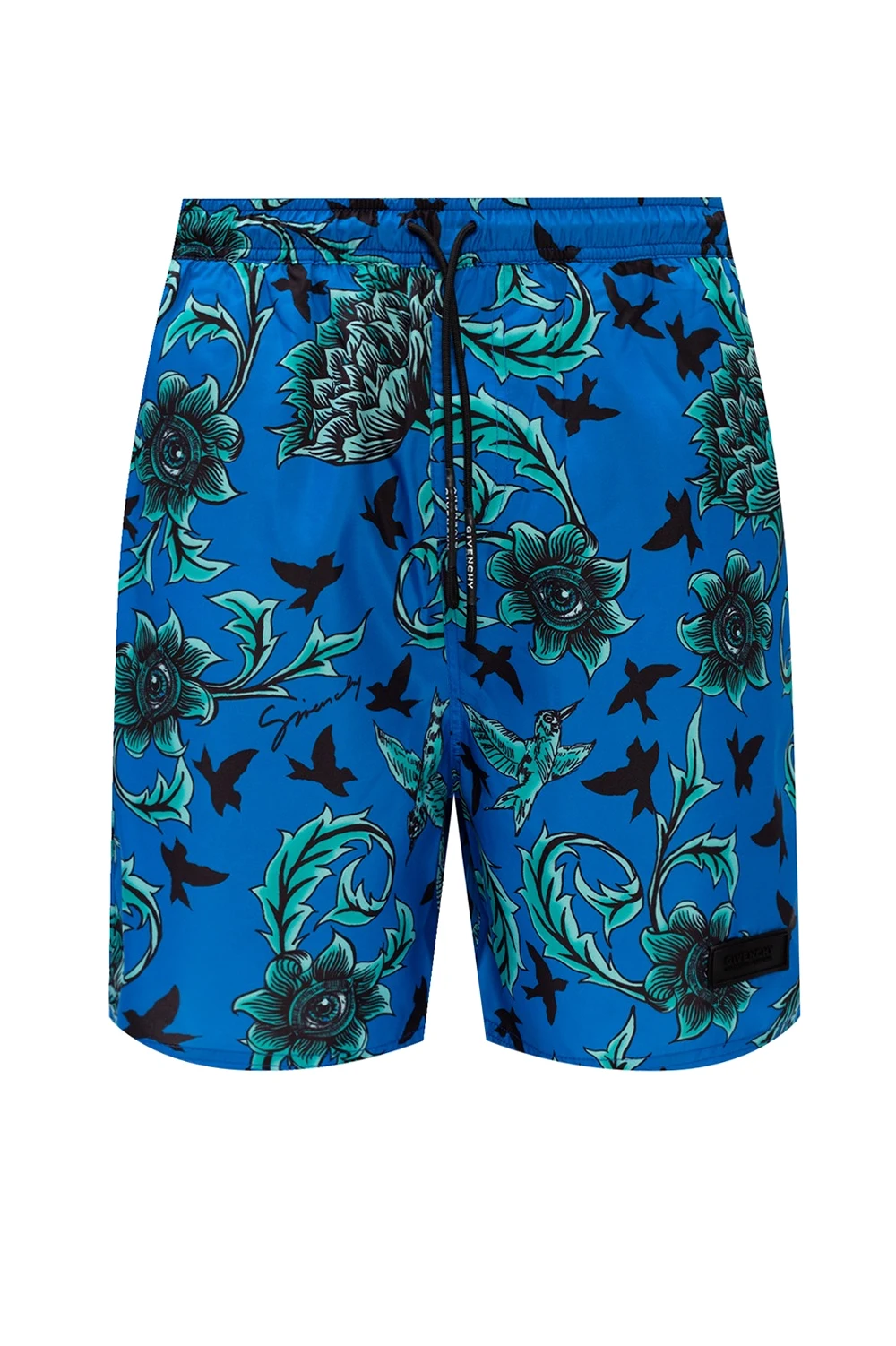 Patterned swim shorts