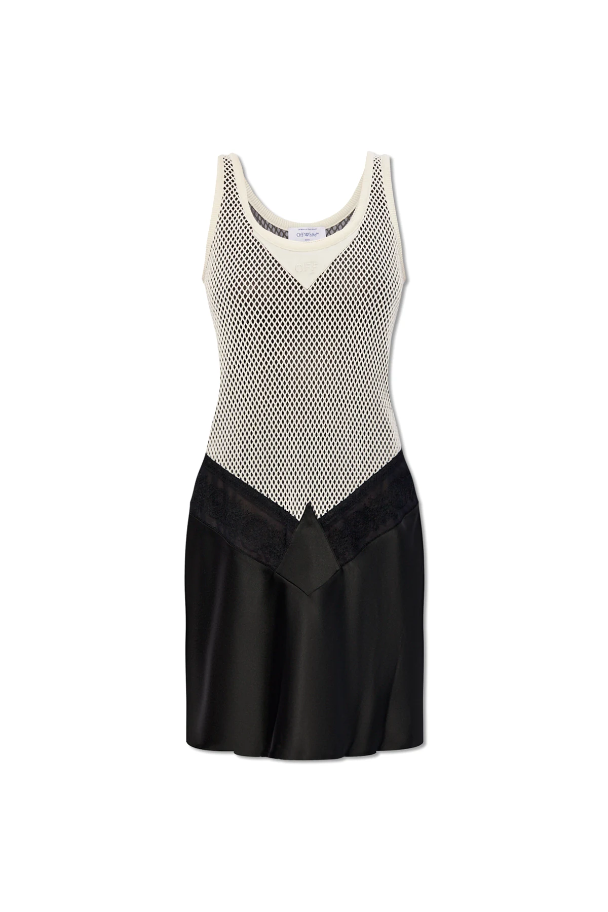 Openwork slip dress