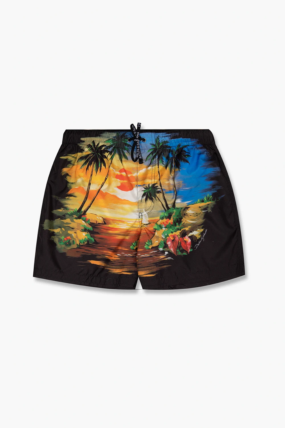 Patterned swim shorts