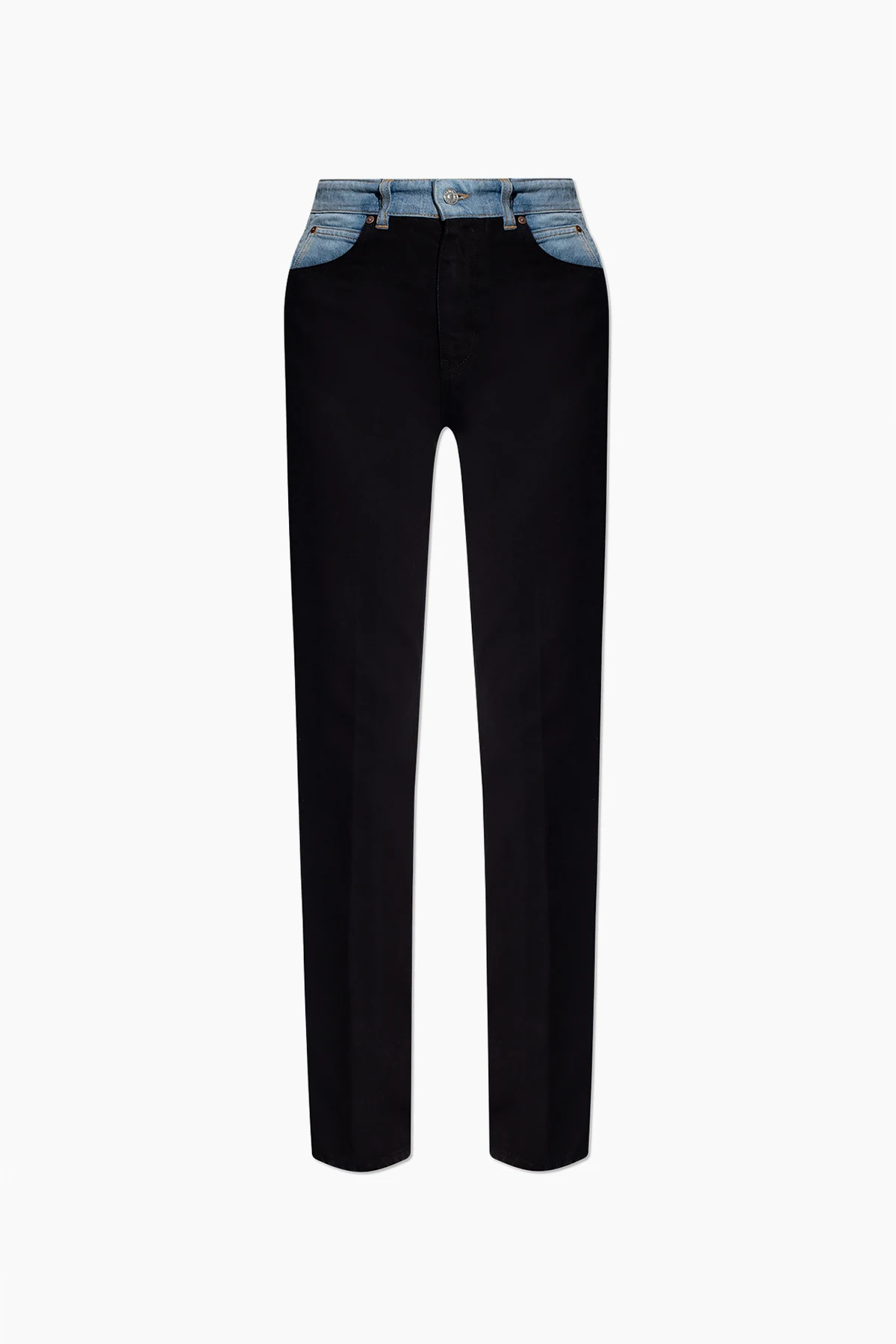 Jeans with straight legs