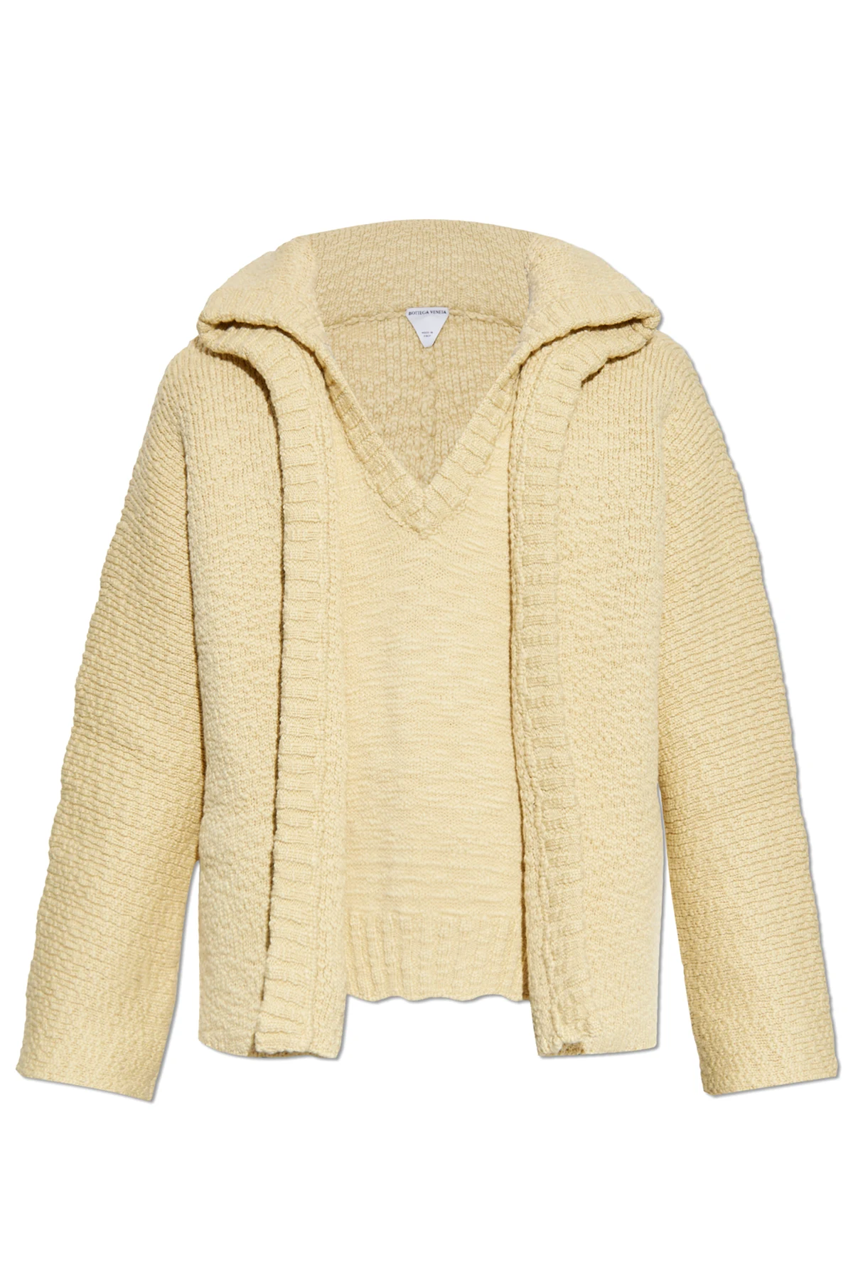 Sweter z dekoltem w serek