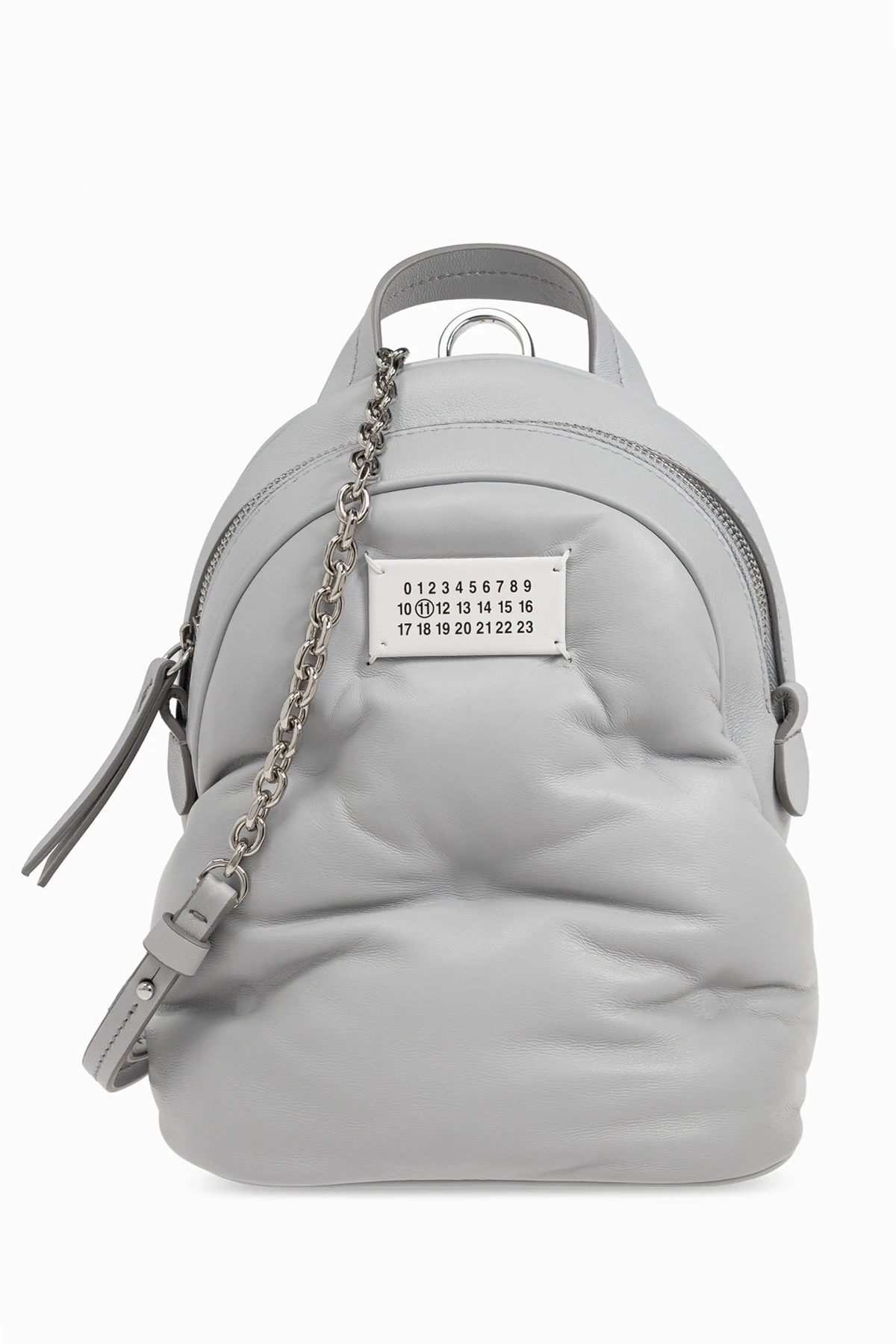 Leather backpack with option to carry as bag