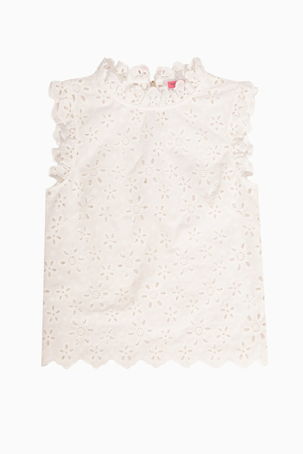 Openwork sleeveless top