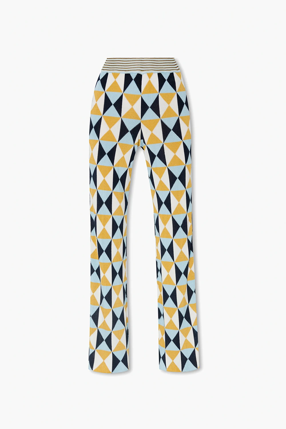 Spodnie z geometrycznym wzorem