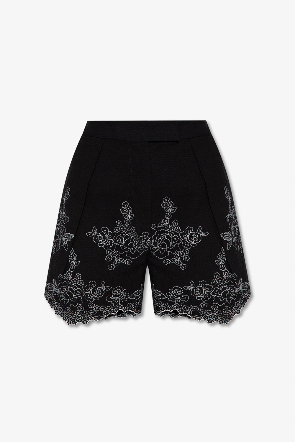 ‘Violeta’ shorts with floral motif