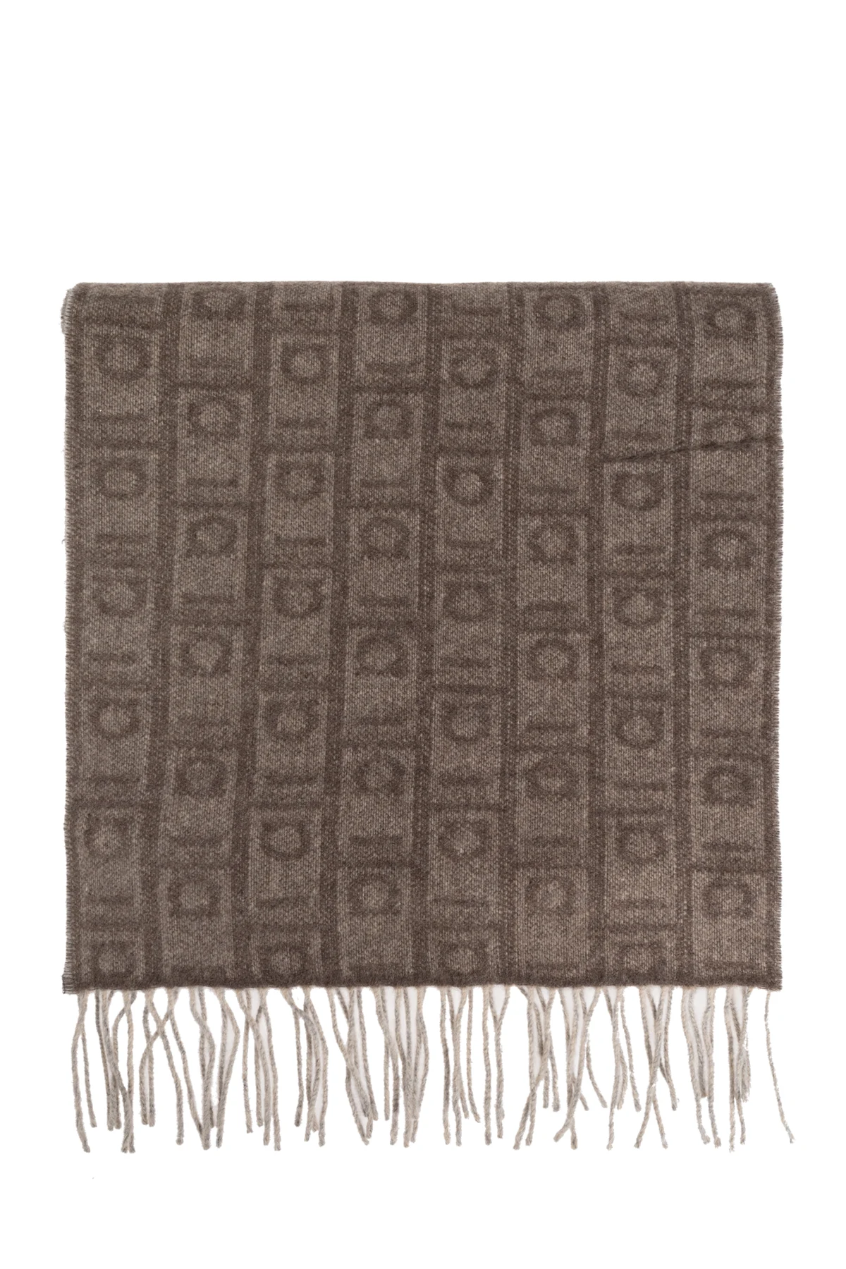 Cashmere scarf with monogram