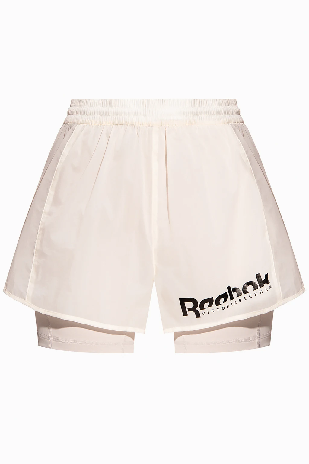 Two-layered shorts with logo