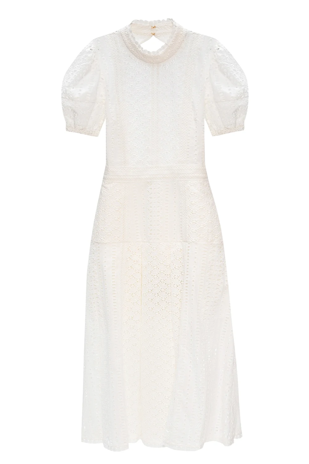 Lace dress with denuded back