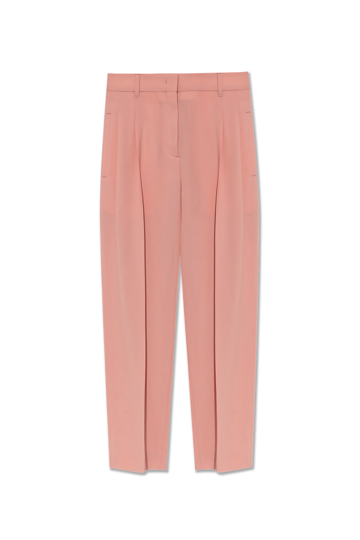 Wełniane spodnie w kant