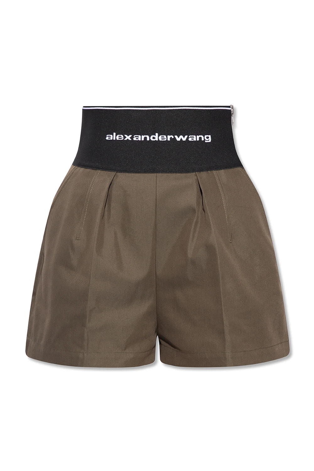 Pleat-front shorts