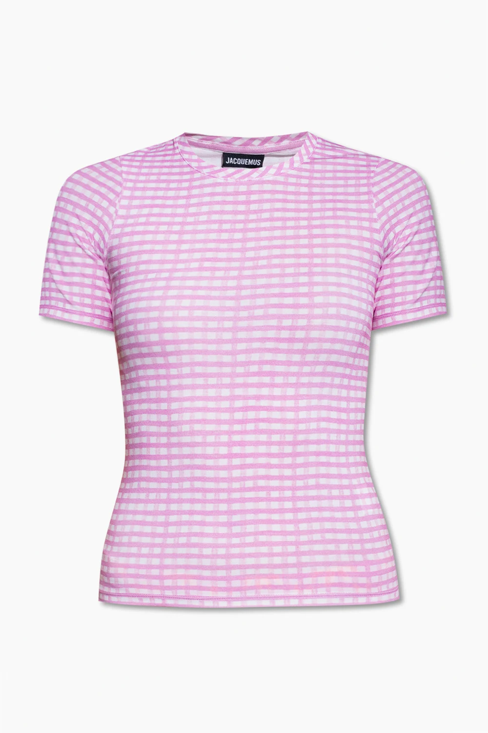 T-shirt ze wzorem w kratę