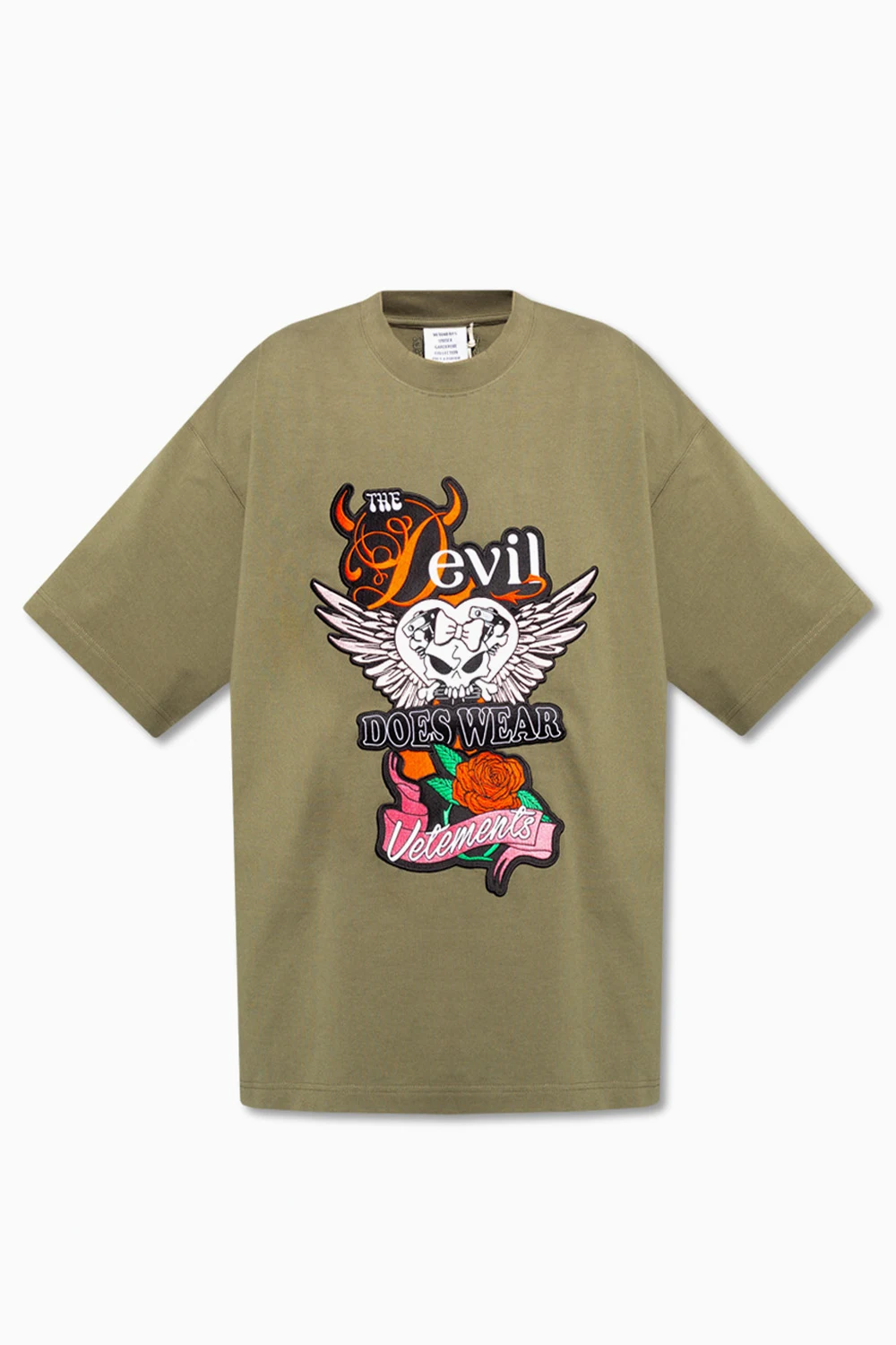 Patched T-shirt