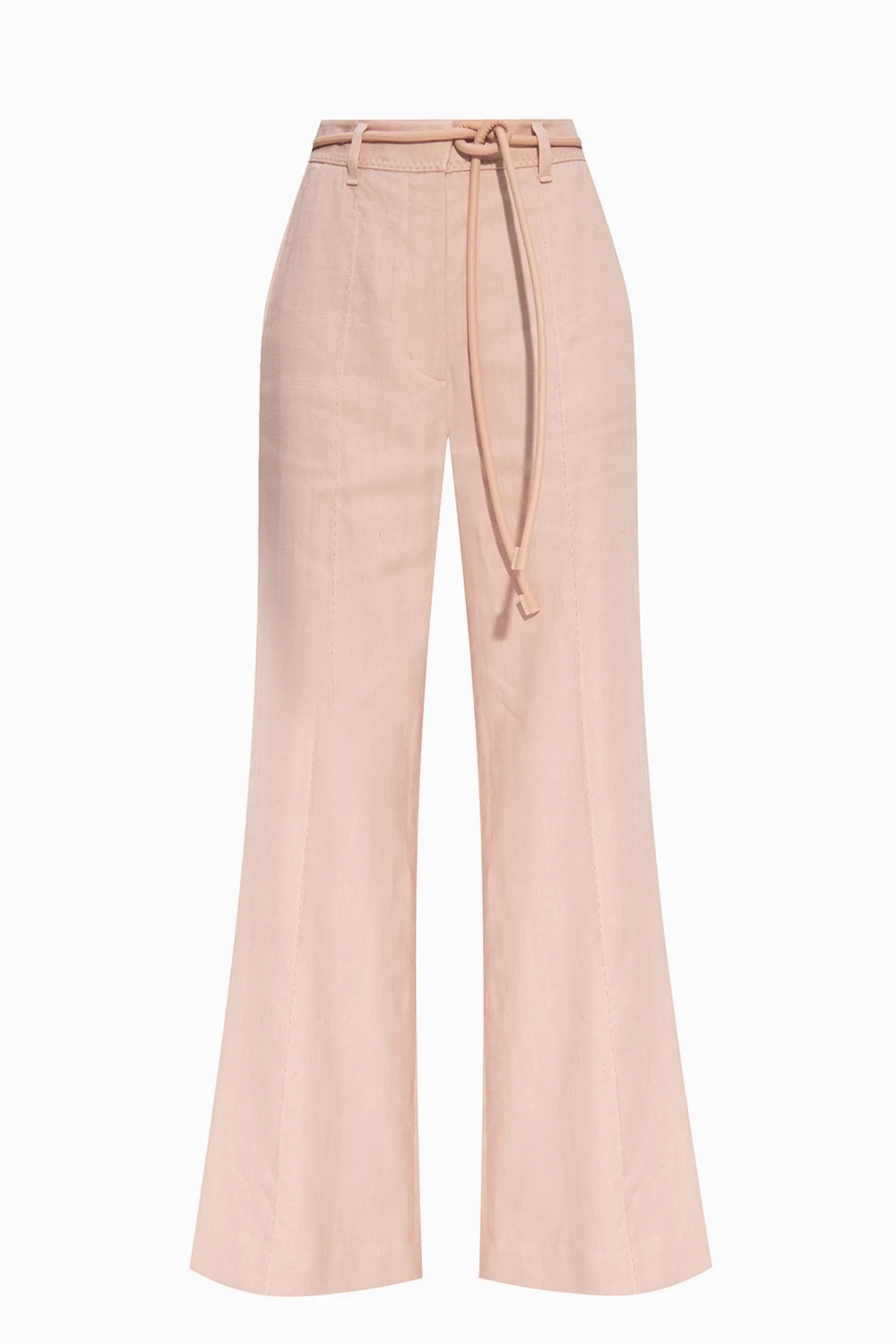 Trousers with creases