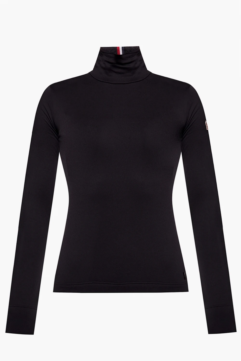 Logo-patched turtleneck sweater