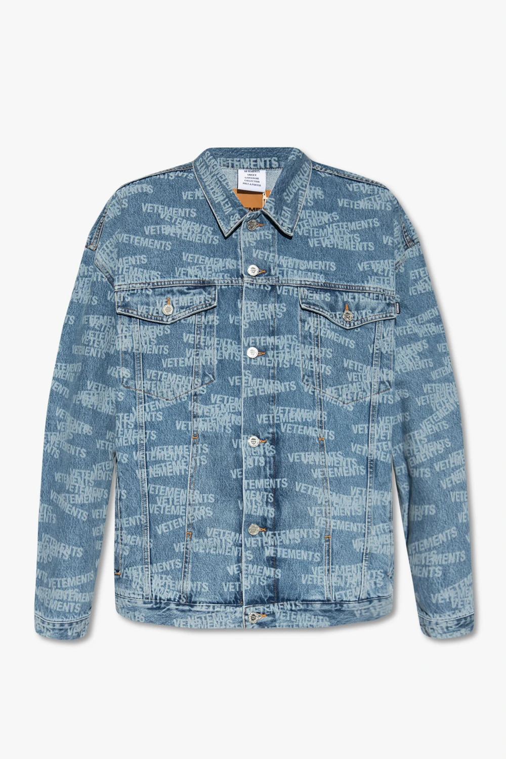 Denim jacket with logo
