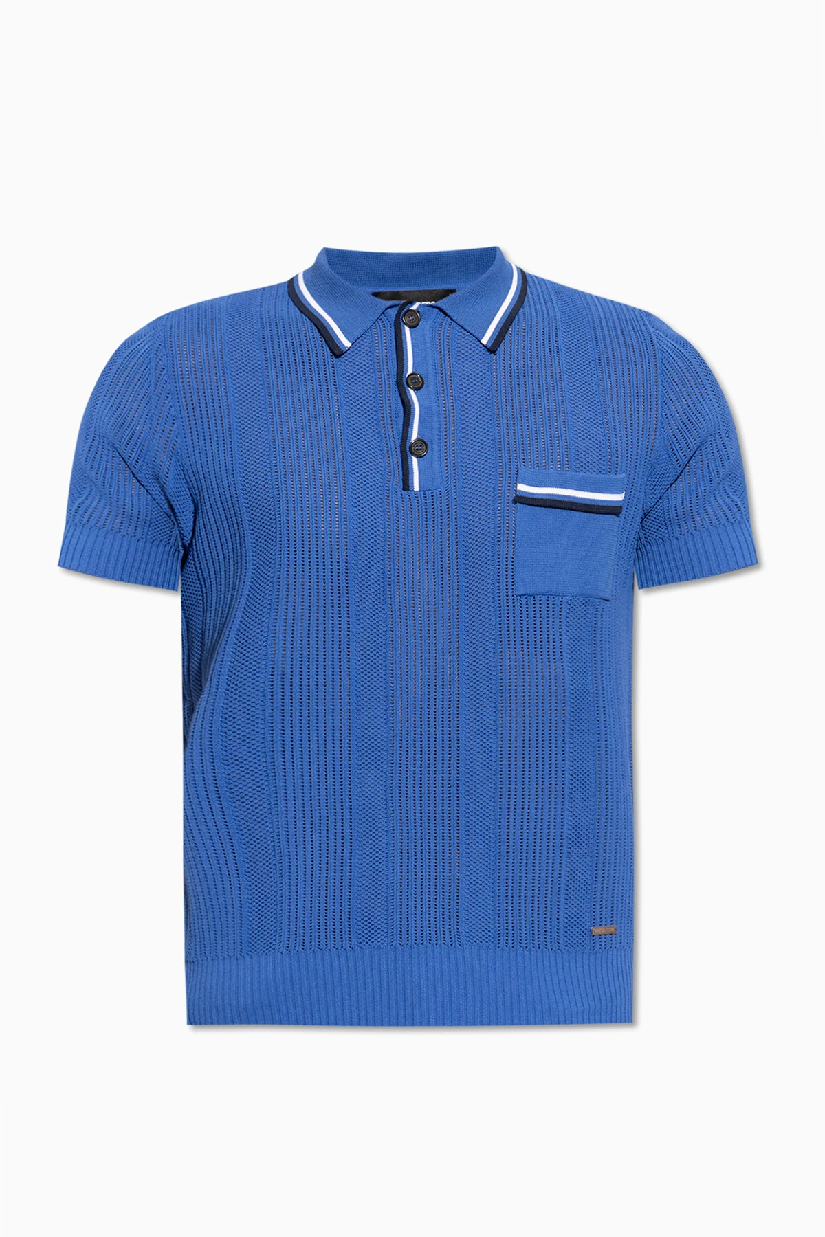 Openwork polo shirt
