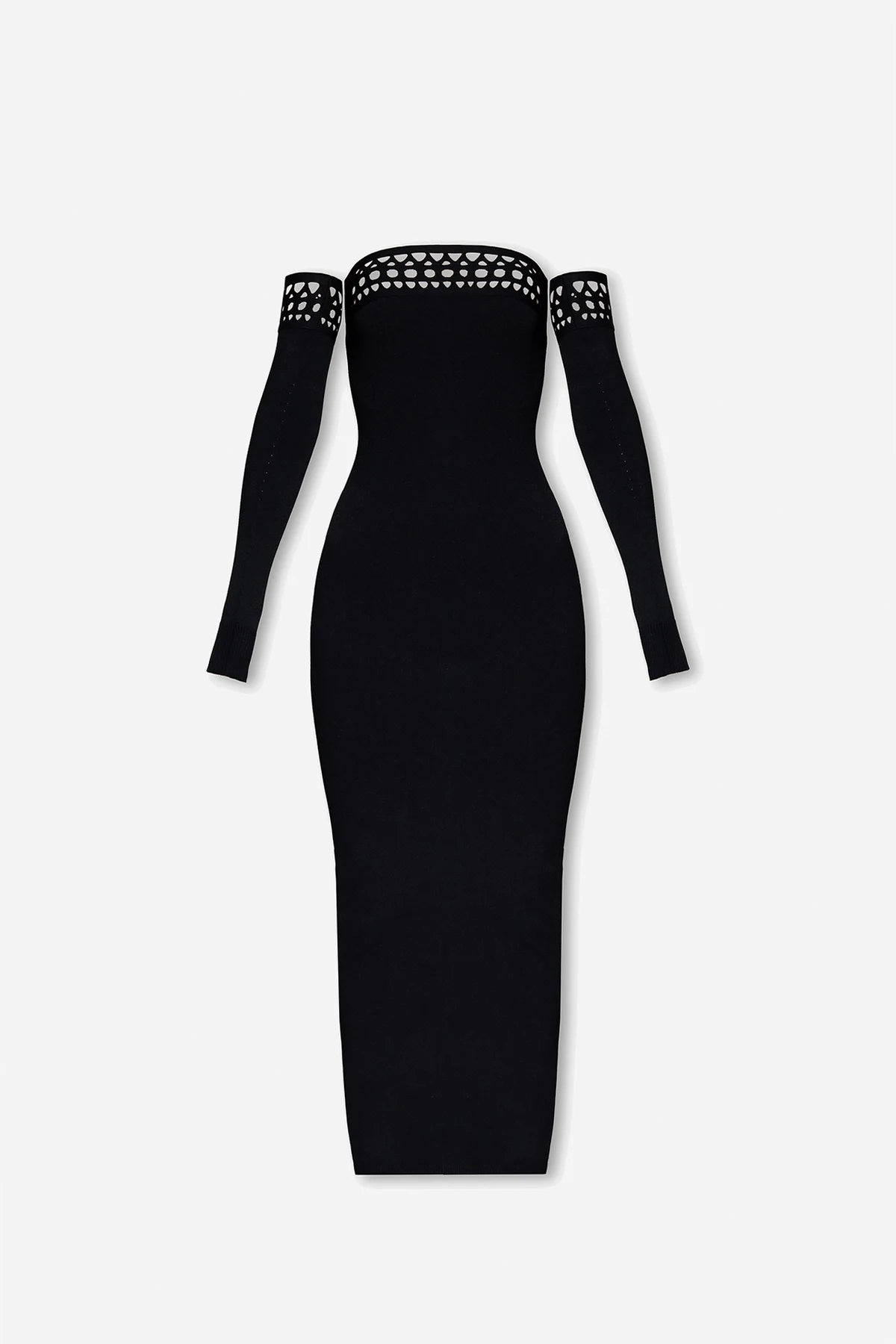 Dress with detachable sleeves