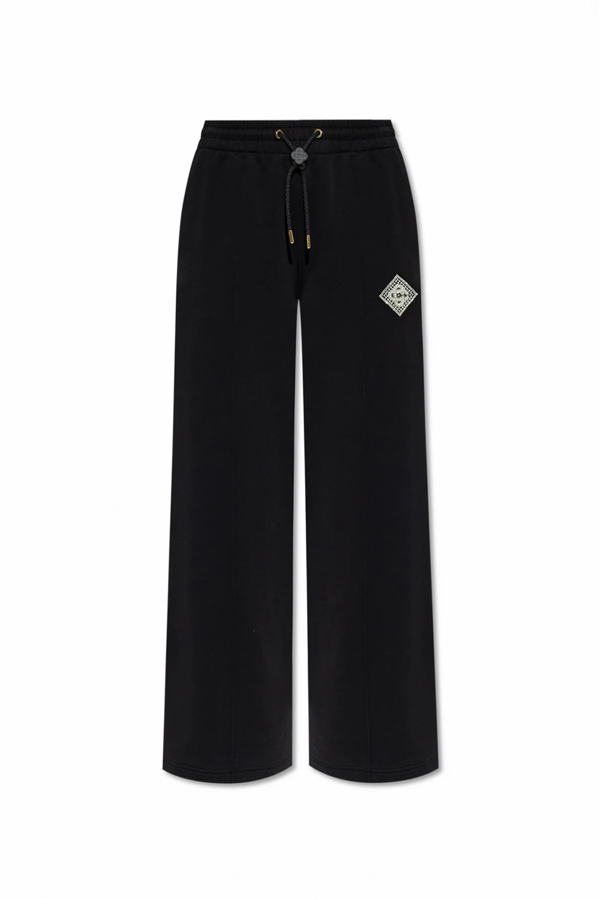 Dresowe spodnie z szerokimi nogawkami