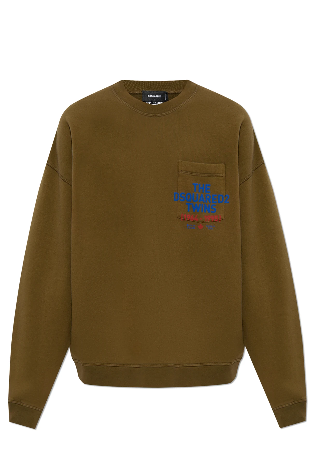 GREEN Sweatshirt with pocket
