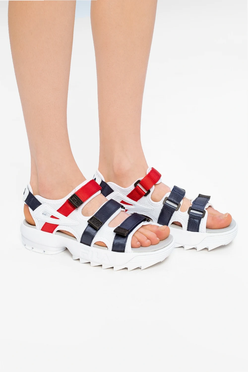 ‘Disruptor’ sandals with logo