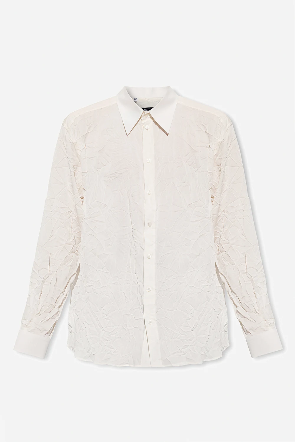 Shirt with crease effect