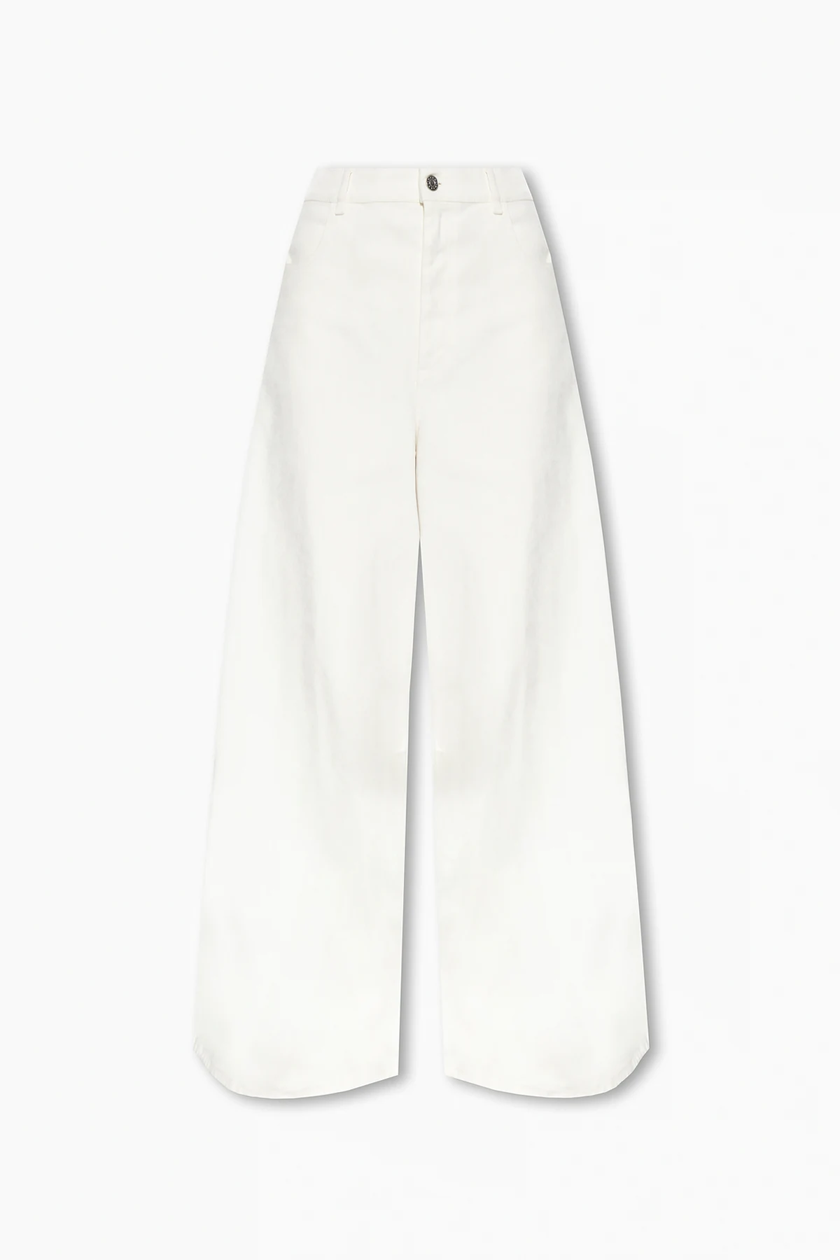 Trousers with velvet finish