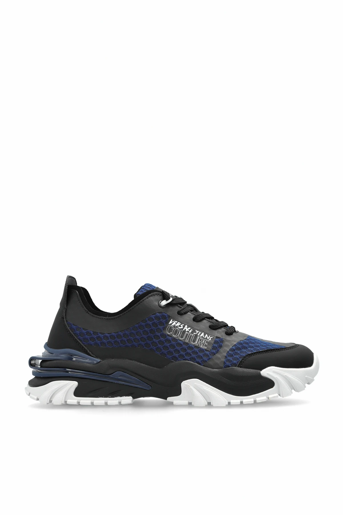 BLACK Sneakers with printed logo