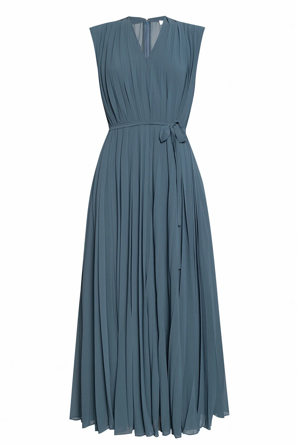 Pleated sleeveless dress