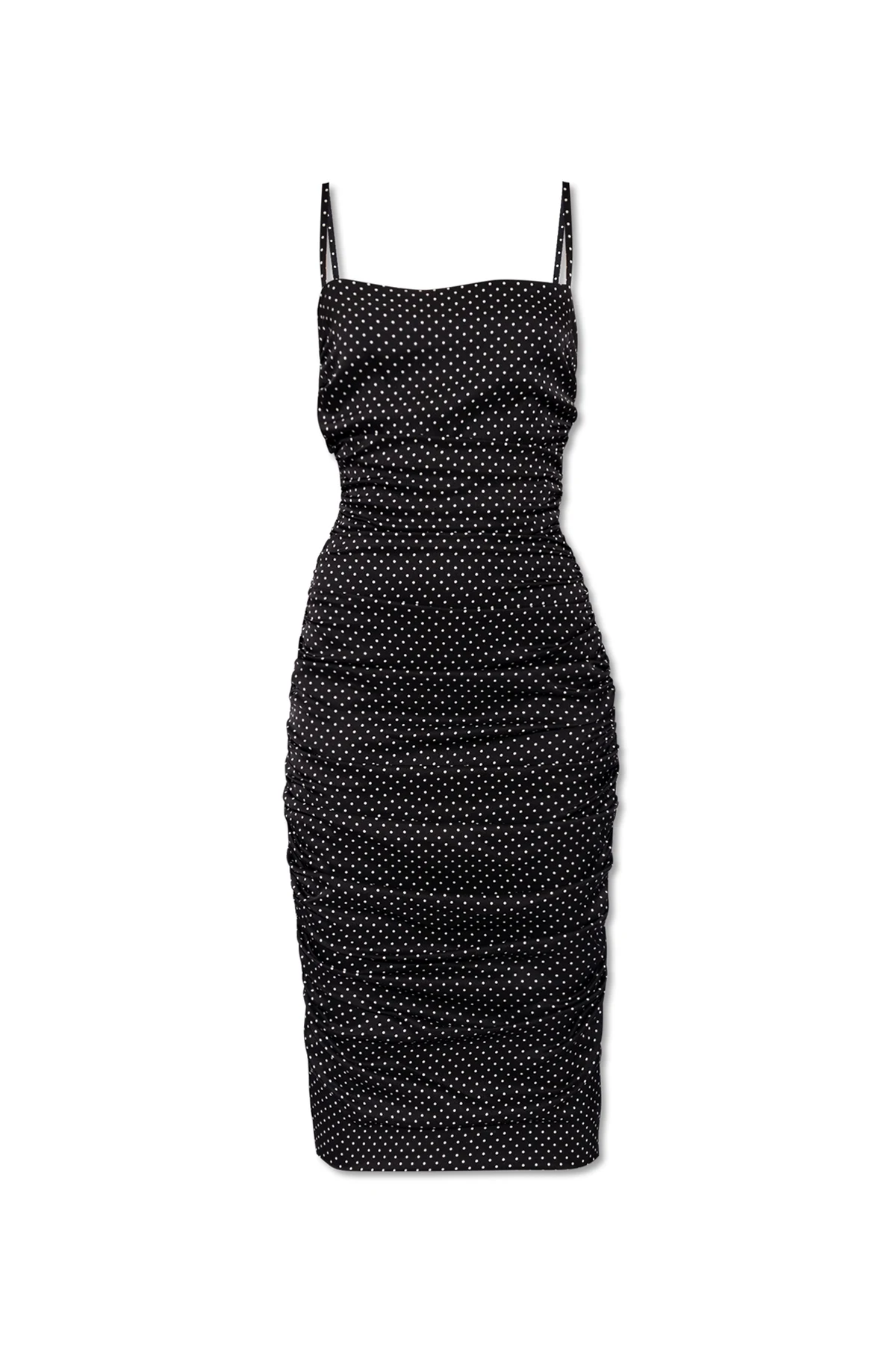 Dress with dotted pattern