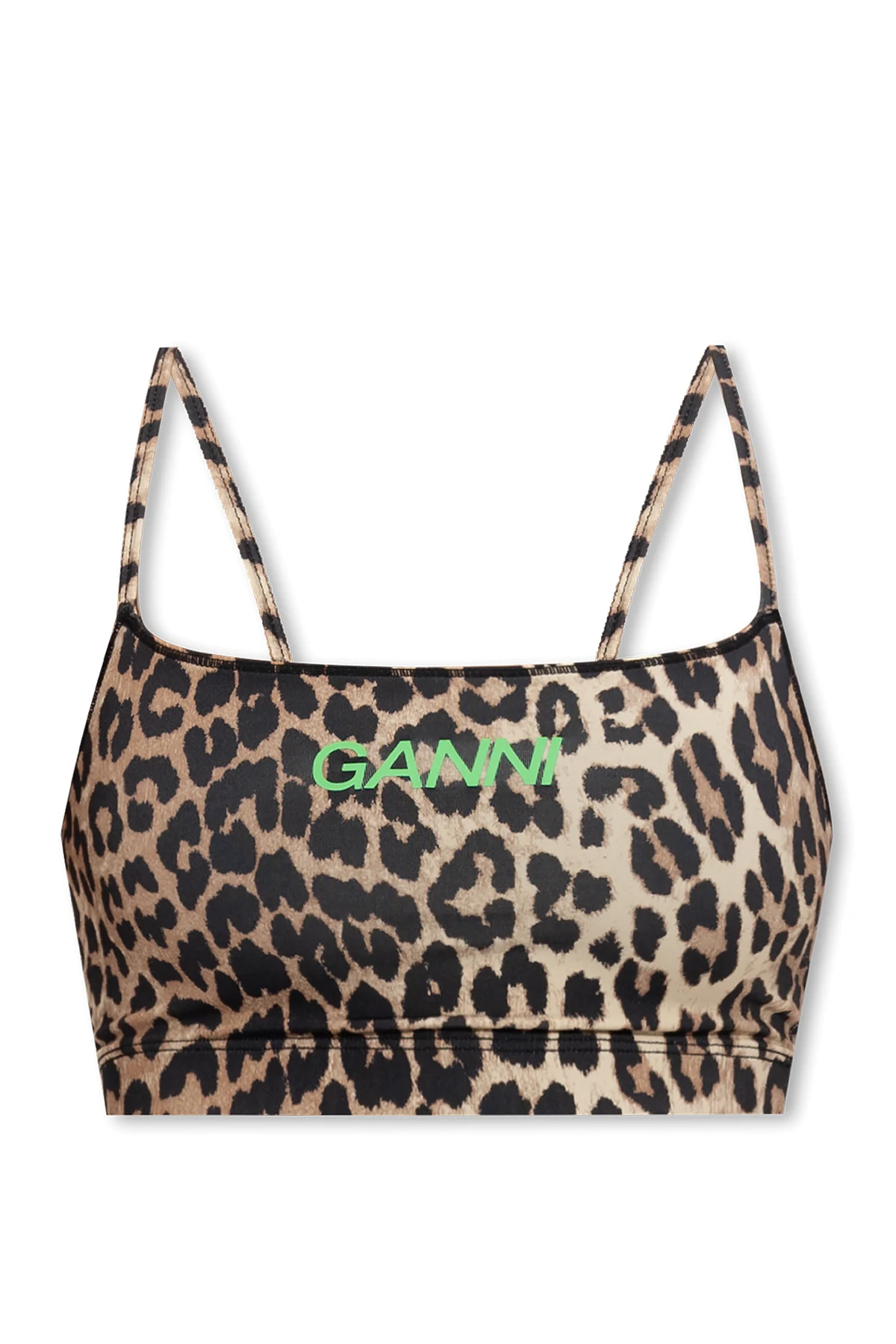 Cropped sports top with logo