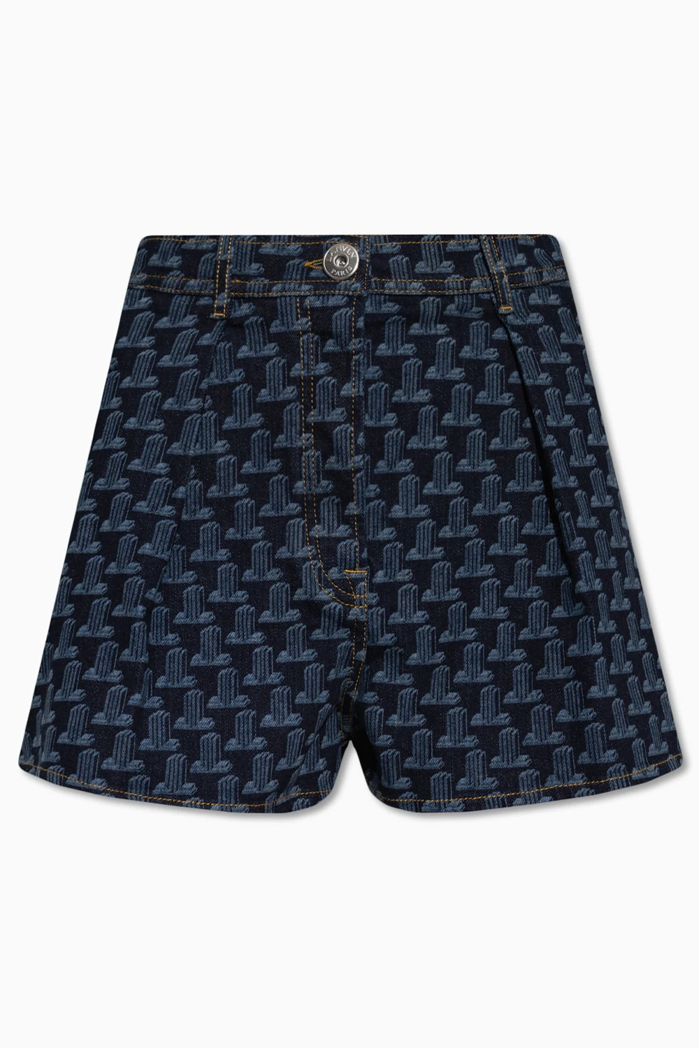 Jeansowe szorty z nadrukiem