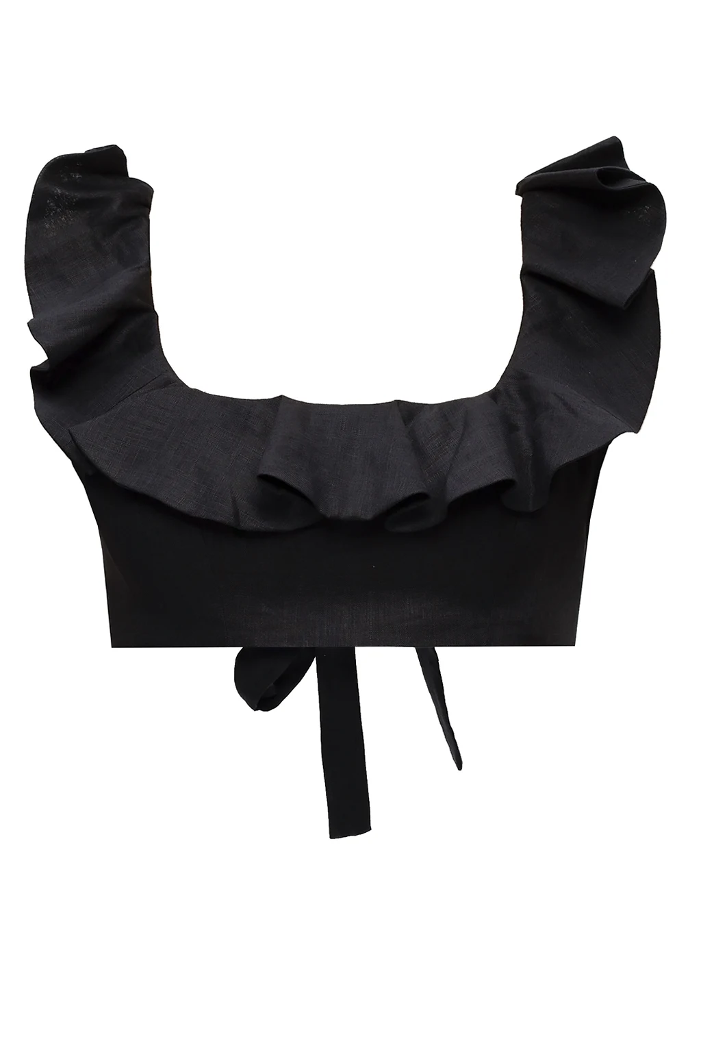 Krótki top z falbaną