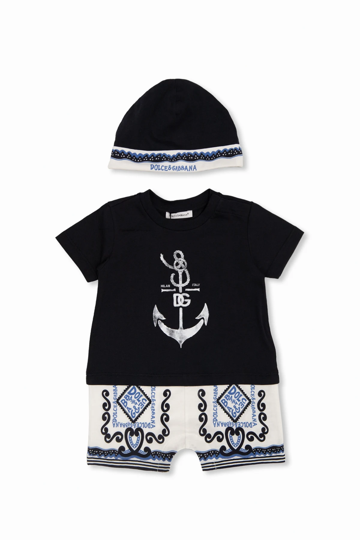 Komplet: rampers i czapka