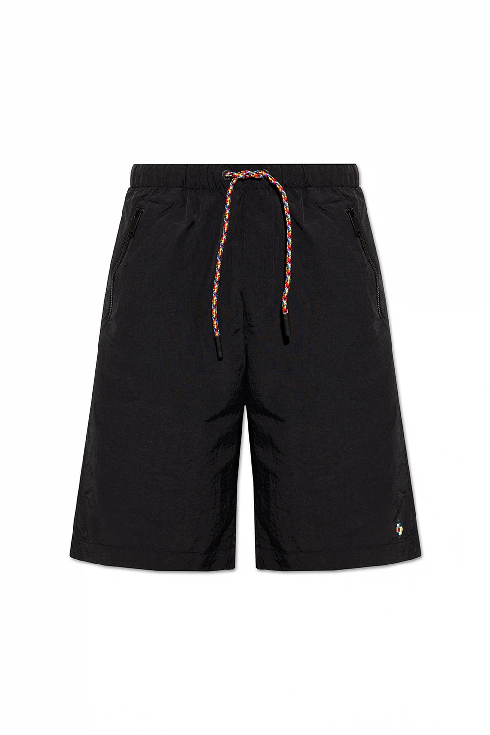 Shorts with multicolored drawstrings