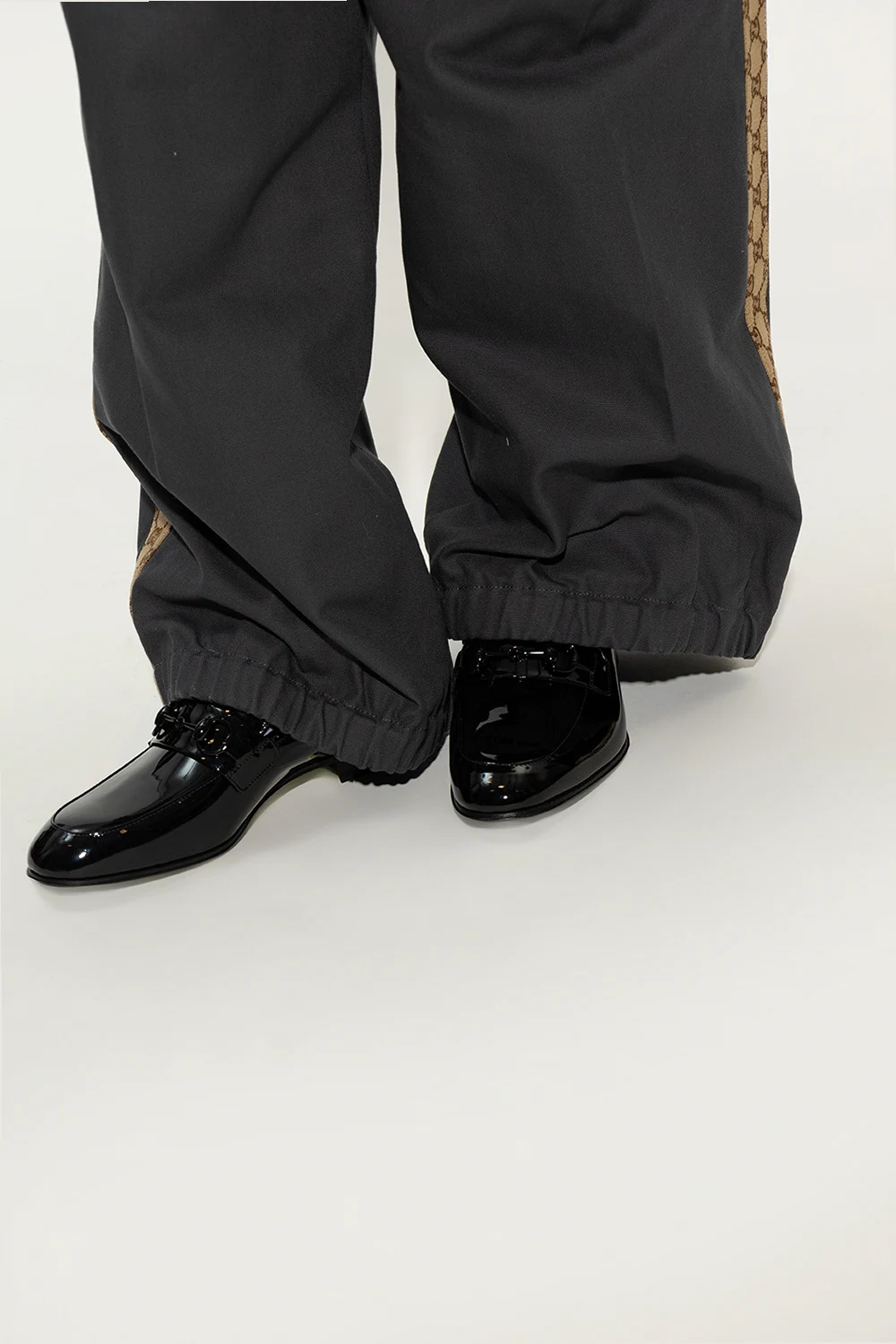 Patent leather loafers