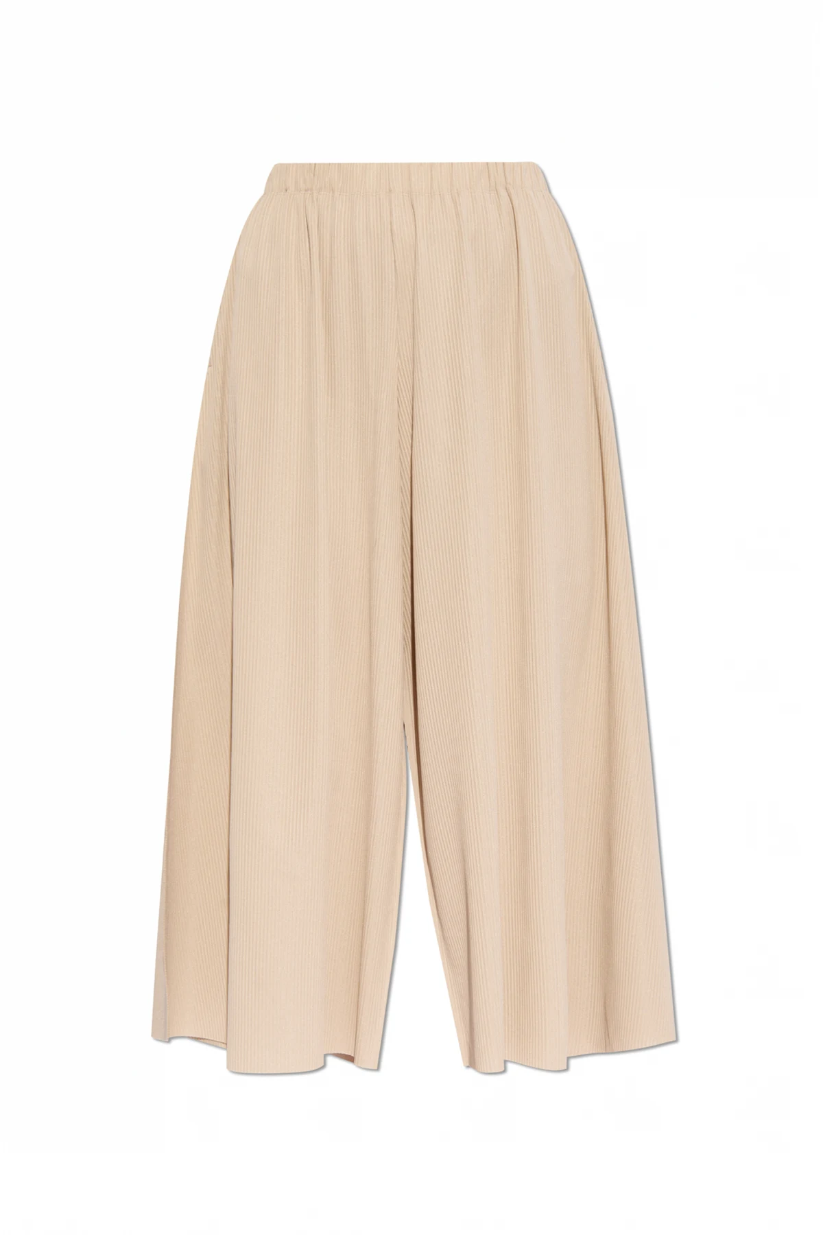 Prążkowane spodnie.