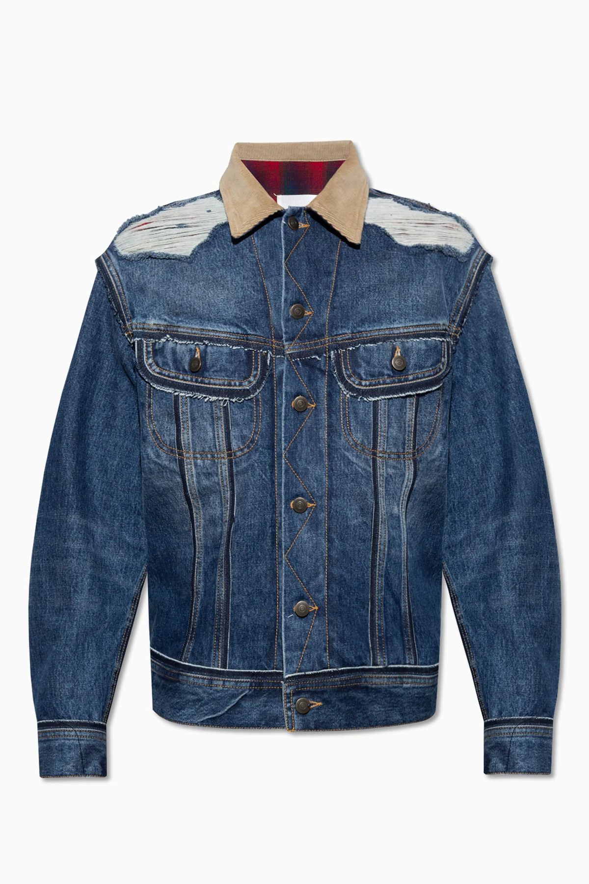 Jeansowa kurtka z efektem ‘vintage’