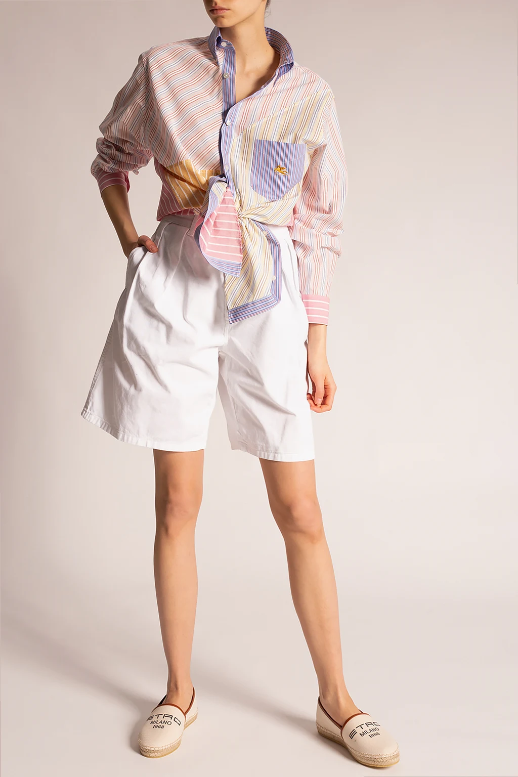 Szorty z wysokim stanem