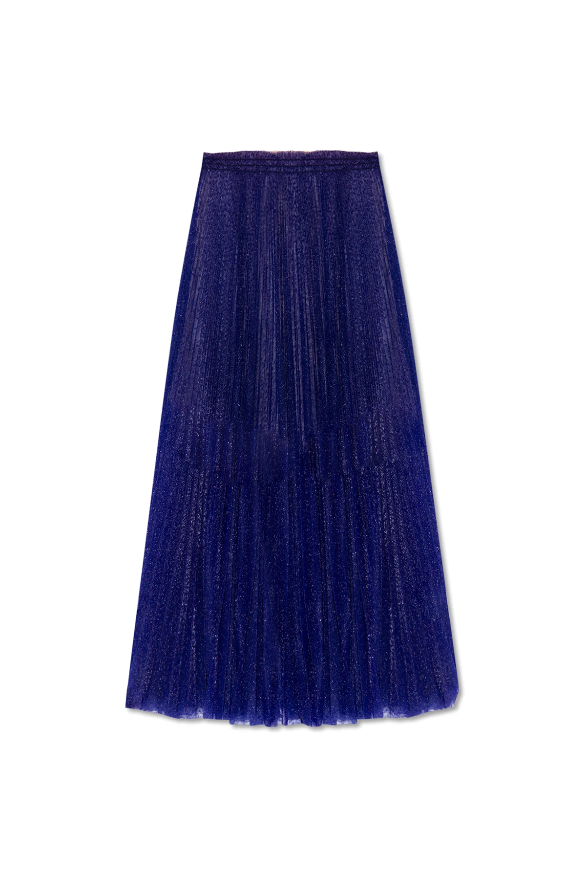 Pleated skirt with lurex threads